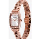  Shop Authentic Emporio Armani Gianni T Bar Quartz Crystals White Dial Rose Gold Steel Strap Watch For Women - AR11406 - Luxxuri