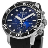  Shop Authentic Tissot Seastar 1000 Chronograph Blue Dial Black Rubber Strap Watch For Men - T120.417.17.041.00 - Luxxuri