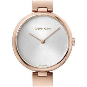  Shop Authentic Calvin Klein Wavy White Dial Rose Gold Steel Strap Watch for Women - K9U23646 - Luxxuri