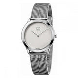  Shop Authentic Calvin Klein Minimal White Dial Silver Mesh Bracelet Watch for Women - K3M2212Y - Luxxuri