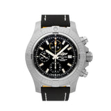  Shop Authentic Breitling Avenger Chronograph 45mm Black Dial Black Leather Strap Watch for Men - A13317101B1X1 - Luxxuri