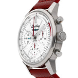  Shop Authentic Breitling Top Time B01 Ford Thunderbird White Dial Red Leather Strap Watch for Men - AB01766A1A1X1 - Luxxuri