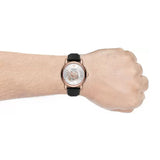  Shop Authentic Emporio Armani Luigi Automatic Silver Dial Black Leather Strap Watch For Men - AR60013 - Luxxuri