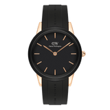  Shop Authentic Daniel Wellington Iconic Motion Black Dial Rubber Strap Watch For Women - DW00100426 - Luxxuri
