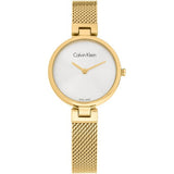  Shop Authentic Calvin Klein Authentic White Dial Rose Gold Mesh Bracelet Watch for Women - K8G23526 - Luxxuri
