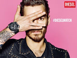  Shop Authentic Diesel BAMF Chronograph Black Dial Black Leather Strap Watch For Men - DZ7345 - Luxxuri