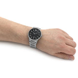  Shop Authentic Emporio Armani Renato Quartz Black Dial Silver Steel Strap Watch For Men - AR11181 - Luxxuri