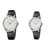  Shop Authentic Calvin Klein Even White Dial Black Leather Strap Watch for Women - K7B211C6 - Luxxuri