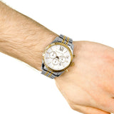  Shop Authentic Michael Kors Lexington Silver Dial Two Tone Steel Strap Watch for Men - MK8344 - Luxxuri