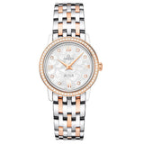 Shop Authentic Omega De Ville Prestige Quartz Diamonds Silver Dial Two Tone Steel Strap Watch for Women - 424.25.27.60.52.001 - Luxxuri