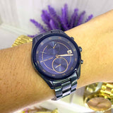  Shop Authentic Michael Kors Briar Blue Dial Blue Steel Strap Watch For Women - MK6468 - Luxxuri