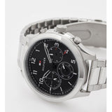  Shop Authentic Tommy Hilfiger Asher Chronograph Black Dial Silver Steel Strap Watch For Men - 1791852 - Luxxuri