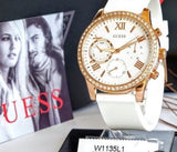  Shop Authentic Guess Solar White Dial White Rubber Strap Watch For Women - W1135L1 - Luxxuri