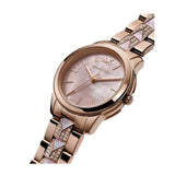  Shop Authentic Michael Kors Runway Mother of Pearl Dial Rose Gold Steel Strap Watch For Women - MK6856 - Luxxuri