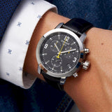  Shop Authentic Tissot PRC 200 Chronograph Black Dial Black Leather Strap Watch For Men - T055.417.16.057.00 - Luxxuri