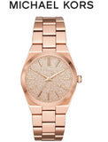  Shop Authentic Michael Kors Channing Quartz Rose Gold Dial Rose Gold Steel Strap Watch For Women - MK6624 - Luxxuri