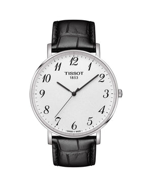 Shop Authentic Tissot Everytime Large White Dial Black Leather Strap Watch For Men - T109.610.16.032.00 - Luxxuri