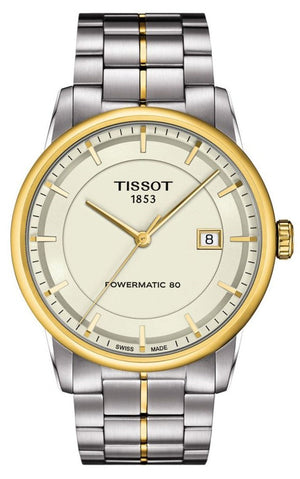  Shop Authentic Tissot Luxury Powermatic 80 Gold Dial Silver Steel Strap Watch For Men - T086.407.22.261.00 - Luxxuri