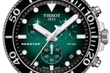  Shop Authentic Tissot Seastar 1000 Chronograph Green Dial Silver Mesh Bracelet Watch For Men - T120.417.11.091.00 - Luxxuri