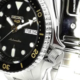  Shop Authentic Seiko 5 Sports Automatic Black Dial Silver Steel Strap Watch For Men - SRPD57K1 - Luxxuri