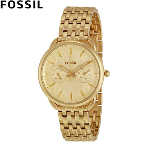  Shop Authentic Fossil Tailor Gold Dial Gold Steel Strap Watch for Women - ES3714 - Luxxuri