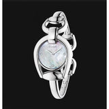  Shop Authentic Gucci Horsebit Collection Diamonds Mother of Pearl Dial Silver Steel Strap Watch For Women - YA139506 - Luxxuri