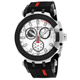  Shop Authentic Tissot T Race Chronograph White Dial Black Silicone Strap Watch For Men - T115.417.27.011.00 - Luxxuri