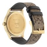  Shop Authentic Gucci G-Timeless Brown Dial Brown Leather Strap Unisex Watch - YA1264057 - Luxxuri