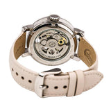 Shop Authentic Fossil Boyfriend Automatic Skeleton Silver Dial White Leather Strap Watch for Women - ME3069 - Luxxuri