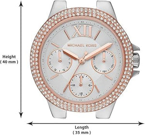  Shop Authentic Michael Kors Camille Multifunction White Dial Two Tone Steel Strap Watch For Women - MK6846 - Luxxuri