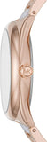  Shop Authentic Michael Kors Janelle Three Hand Rose Gold Dial Two Tone Steel Strap Watch For Women - MK7134 - Luxxuri