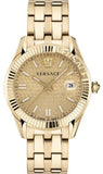  Shop Authentic Versace Greca Time Quartz Gold Dial Gold Steel Strap Watch For Men - VE3K00522 - Luxxuri