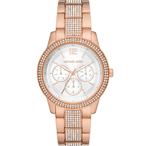  Shop Authentic Michael Kors Tibby Chronograph White Dial Rose Gold Steel Strap Watch For Men - MK7293 - Luxxuri