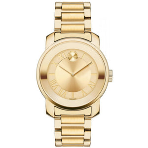  Shop Authentic Movado Bold Gold Dial Gold Steel Strap Watch for Women - 3600323 - Luxxuri