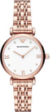  Shop Authentic Emporio Armani Gianni T-Bar Quartz White Dial Rose Gold Steel Strap Watch For Women - AR11267 - Luxxuri