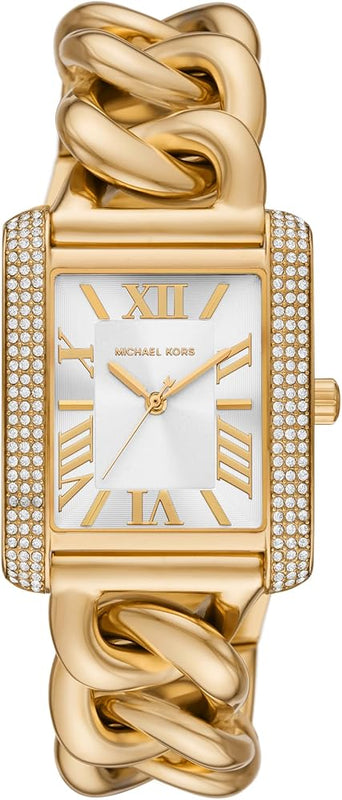  Shop Authentic Michael Kors Emery Three Hand Silver Dial Gold Steel Strap Watch For Women - Mk7300 - Luxxuri