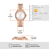  Shop Authentic Michael Kors Lennox Three-Hand Silver Dial Rose Gold Steel Strap Watch For Women - MK7362 - Luxxuri