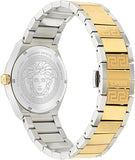  Shop Authentic Versace V-Auria Quartz Blue Dial Two Tone Steel Strap Watch for Men - VE0F00325 - Luxxuri