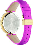  Shop Authentic Versace Palazzo Empire Green Dial Pink Leather Strap Watch for Women - VCO150017 - Luxxuri