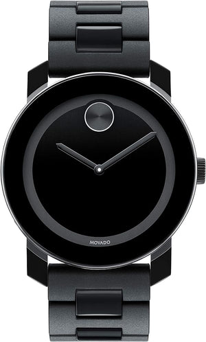  Shop Authentic Movado Bold Black Dial Black Steel Strap Watch For Men - 3600047 - Luxxuri