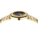  Shop Authentic Versace Greca Moonphase Quartz Black Dial Gold Steel Strap Watch for Men - VE7G00323 - Luxxuri