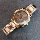  Shop Authentic Burberry The City Grey Dial Rose Gold Steel Strap Unisex Watch - BU9754 - Luxxuri