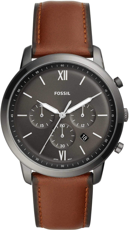  Shop Authentic Fossil Neutra Chronograph Grey Dial Brown Leather Strap Watch for Men - FS5512 - Luxxuri