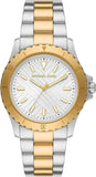  Shop Authentic Michael Kors Everest Three Hand Silver Dial Two Tone Steel Strap Watch For Men - MK9141 - Luxxuri