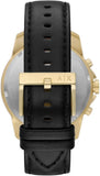  Shop Authentic Armani Exchange Outerbanks Chronograph Black Dial Black Leather Strap Watch For Men - AX7133 - Luxxuri