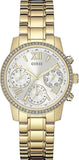  Shop Authentic Guess Mini Sunrise Diamonds Silver Dial Gold Steel Strap Watch for Women - W0623L3 - Luxxuri