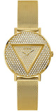  Shop Authentic Guess Iconic Diamonds Gold Dial Gold Mesh Bracelet Watch For Women - GW0477L2 - Luxxuri