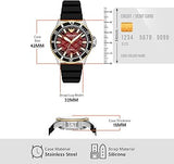  Shop Authentic Emporio Armani Meccanico Automatic Red Dial Black Silicon Strap Watch For Men - AR60070 - Luxxuri