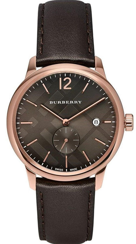  Shop Authentic Burberry The Classic Brown Dial Brown Leather Strap Watch for Men - BU10012 - Luxxuri