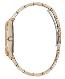  Shop Authentic Guess Crystalline Diamonds Silver Dial Rose Gold Steel Strap Watch for Women - GW0114L3 - Luxxuri